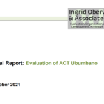 Final Report – Evaluation of ACT Ubumbano (October 2021)