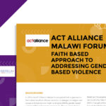 Case Studies from Communities of Faith in the Region